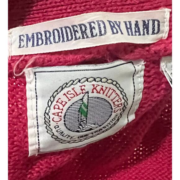 Christina Vintage Women’s Sweater Cardigan. White Tufted Boucle Design Sz L - Picture 8 of 9